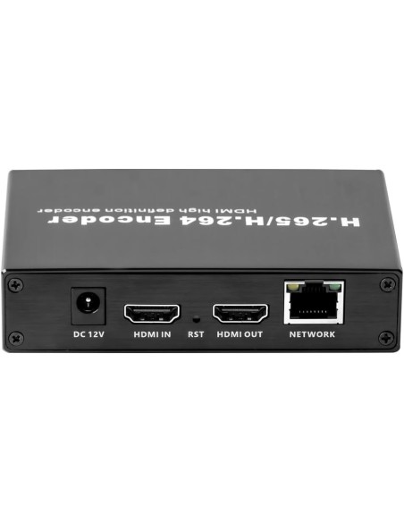 EXVIST H.265 1080P WiFi HDMI Encoder con Loopout para transmisiones en directo en YouTube, Facebook – Ranura SD Card hasta 128