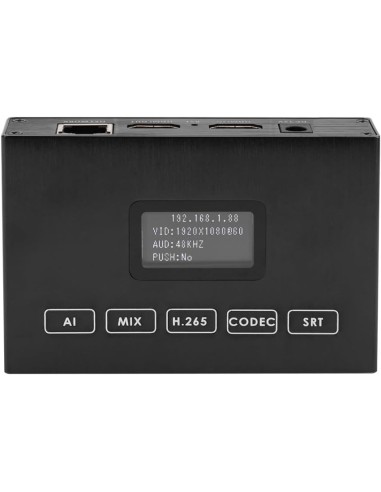 EXVIST H.265 1080P WiFi HDMI Encoder con Loopout para transmisiones en directo en YouTube, Facebook – Ranura SD Card hasta 128
