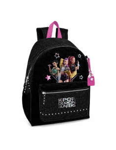 Mochila escolar K-Pop Demon Hunters Safta negra 43 cm