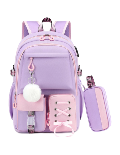 Mochila escolar niña Byitin 25 L con estuche