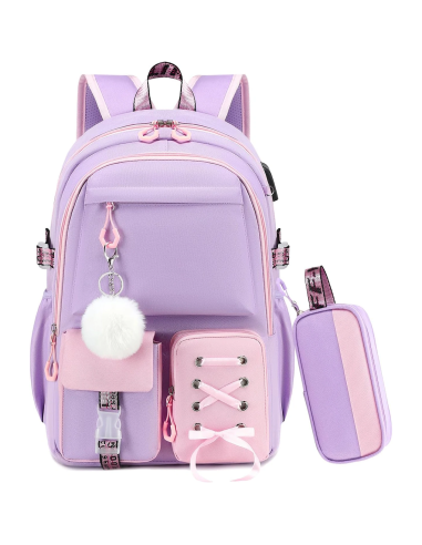 Mochila escolar niña Byitin 25 L con estuche