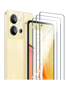Protector de pantalla de cristal templado para Vivo Y36 Fyqzio