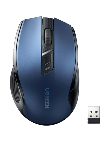 UGREEN MU006 ratón inalámbrico 2.4 GHz silencioso 4000 DPI negro
