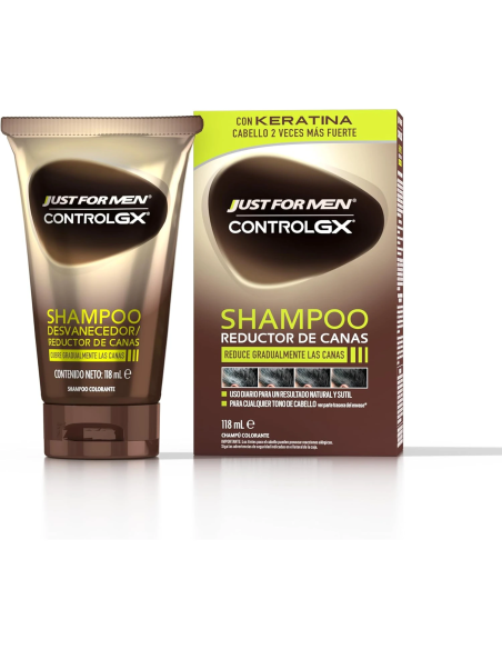 Just For Men Control GX Champú Reductor de Canas para Hombre 118 ml