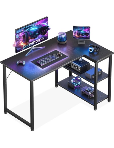 Mesa gaming Coleshome esquinera 100 x 70 cm vista principal