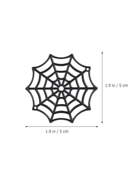 BELLIFFY 50 Piezas Arañas de Plástico para Halloween, Adorno Negro | Decoración Temática, Uso Exterior y Fiesta Zombie, Acabado