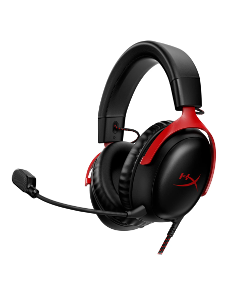 Auriculares gaming HyperX Cloud III negro y rojo con micrófono desmontable 1