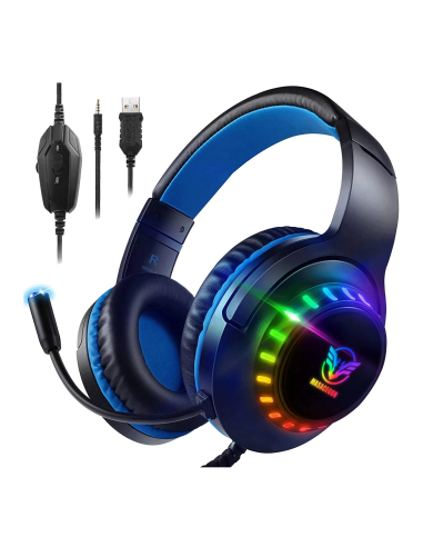 Pacrate PAK70015 auriculares gaming RGB con micrófono