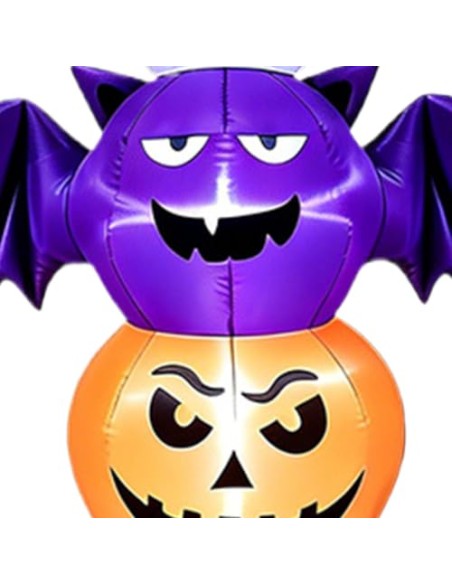 Decoración Hinchable Halloween Fantasma Y Calabaza Hinchable LED