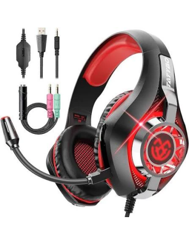 Tatybo XW1 auriculares gaming con micrófono LED
