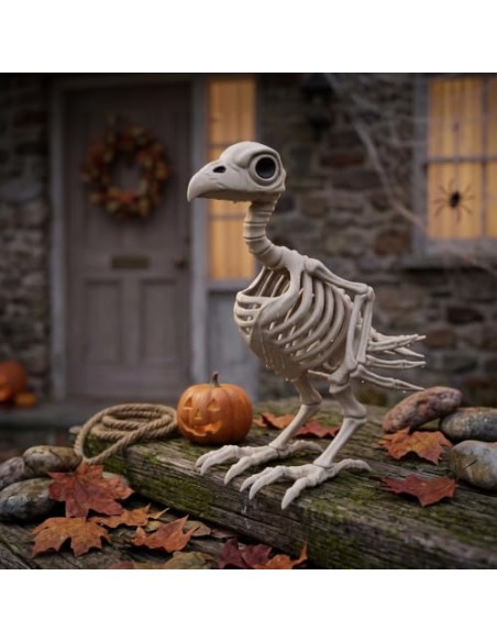 Esqueletos de Animales Decoración de Esqueleto de Halloween, Apoyo de articulaciones móviles, Decoraciones Interiores de