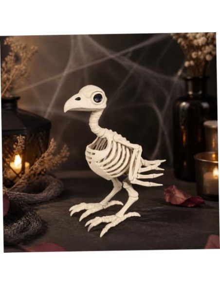 Esqueletos de Animales Decoración de Esqueleto de Halloween, Apoyo de articulaciones móviles, Decoraciones Interiores de