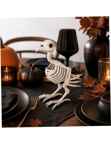 Esqueletos de Animales Decoración de Esqueleto de Halloween, Apoyo de articulaciones móviles, Decoraciones Interiores de