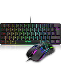 RedThunder K62 Teclado y Ratón Gaming RGB 7200 DPI