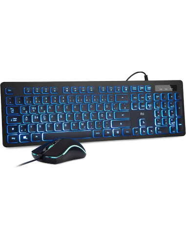 Rii RK105 teclado y ratón gaming retroiluminados
