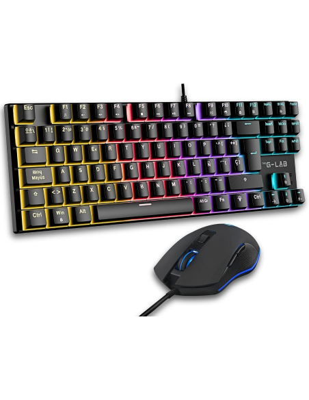The G-Lab Combo Mercury EX teclado mecánico TKL español y ratón gaming RGB