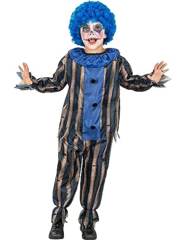 Funidelia | Disfraz de payaso terrorífico para niño Payaso, Payaso Asesino, Halloween, Terror - Disfraz para niños y divertidos