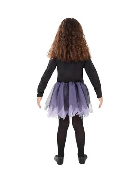 Funidelia Disfraz de esqueleto para niña, Incluye vestido con tutú que brilla en la oscuridad, Talla 3-4 años, Calavera - Traje