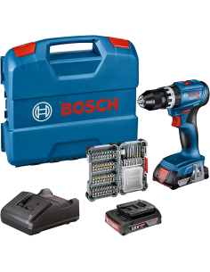 Bosch Professional GSB 18V-45 taladro percutor con baterías y maletín