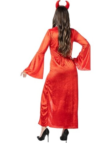 Funidelia | Disfraz de diablesa sacerdotisa para mujer - Demonio, Diablo, Halloween, Terror - Disfraz para adultos y divertidos