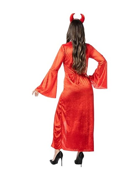 Funidelia | Disfraz de diablesa sacerdotisa para mujer - Demonio, Diablo, Halloween, Terror - Disfraz para adultos y divertidos