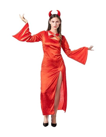 Funidelia | Disfraz de diablesa sacerdotisa para mujer - Demonio, Diablo, Halloween, Terror - Disfraz para adultos y divertidos