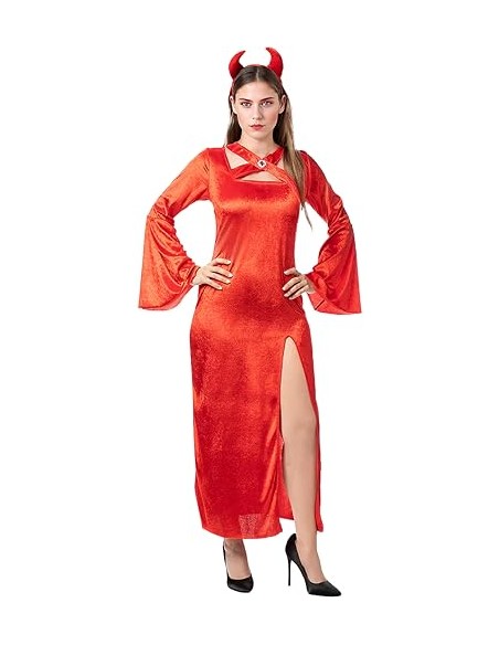 Funidelia | Disfraz de diablesa sacerdotisa para mujer - Demonio, Diablo, Halloween, Terror - Disfraz para adultos y divertidos