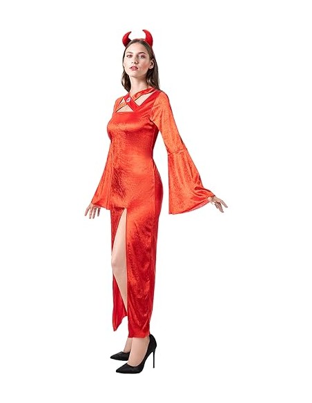 Funidelia | Disfraz de diablesa sacerdotisa para mujer - Demonio, Diablo, Halloween, Terror - Disfraz para adultos y divertidos