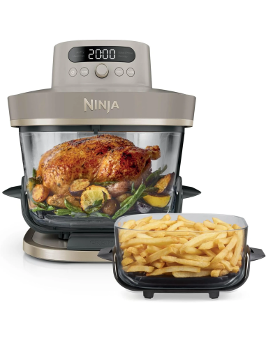 Ninja CRISPi PRO XL Freidora de aire 5,7 L + 2,3 L Dorado Piedra AS090EUSD