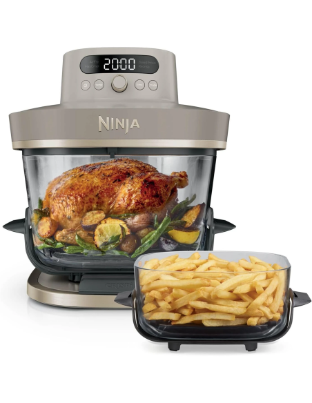 Ninja CRISPi PRO XL Freidora de aire 5,7 L + 2,3 L Dorado Piedra AS090EUSD
