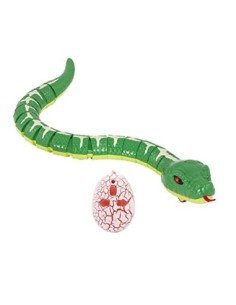Sanfiyya Control Remoto Snake, Juguete de Serpiente Robot Realista con Huevo, Juguete de Broma de Animales RC para niños de 4