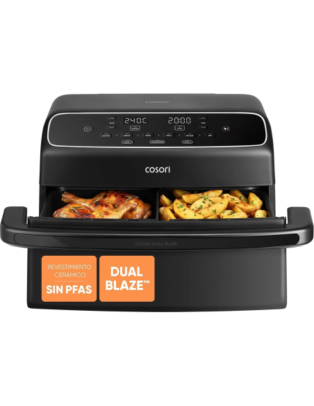 COSORI Dual Blaze TwinFry Compact Freidora de Aire 8,6 L 2700 W