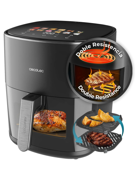 Cecotec Cecofry&Grill Duoheat 6500 freidora de aire 6,5 L vista frontal