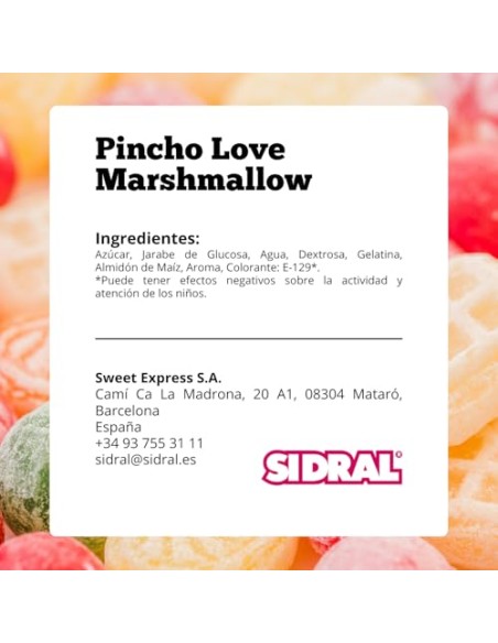 HALLOWEEN Sidral Piruletas Marshmallow, 16 Unidades, 28 gr.