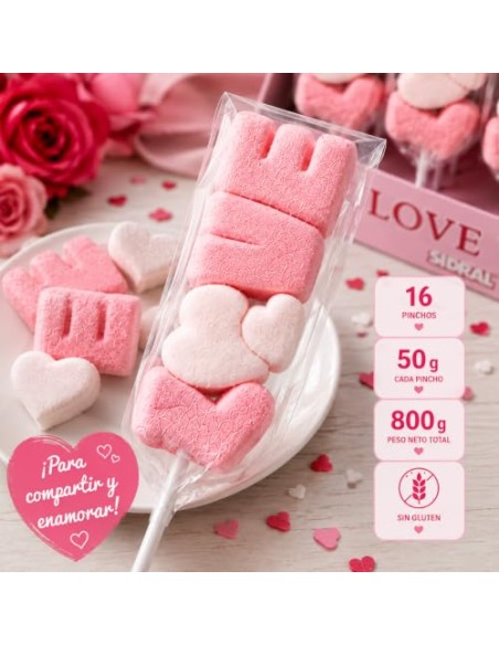 HALLOWEEN Sidral Piruletas Marshmallow, 16 Unidades, 28 gr.
