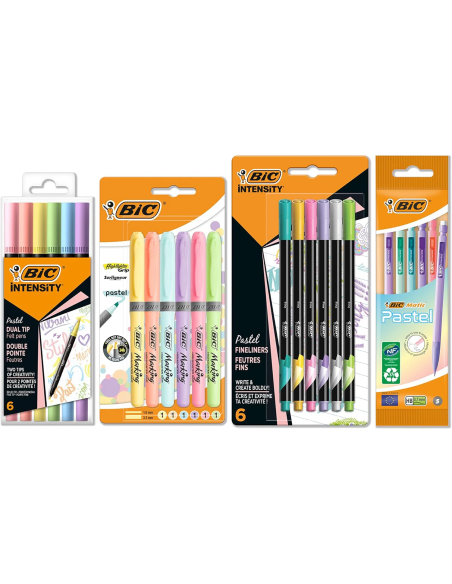 BIC Set Pastel 23 Piezas Material Escolar | CompraMuyBarato