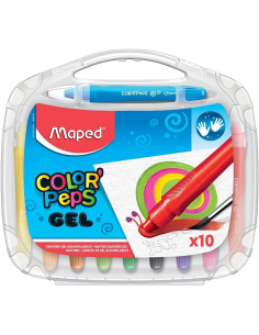 Maped Color'Peps Gel 10 ceras de colores retráctiles