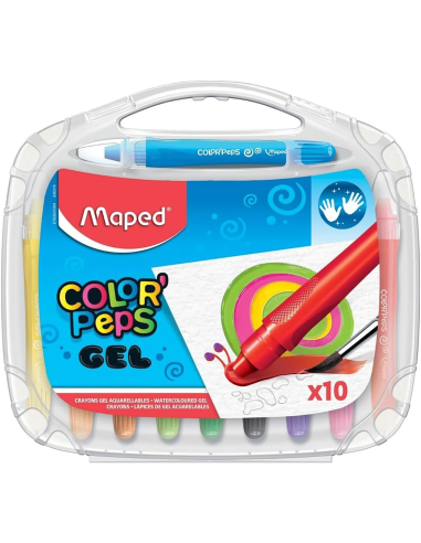 Maped Color'Peps Gel 10 ceras de colores retráctiles