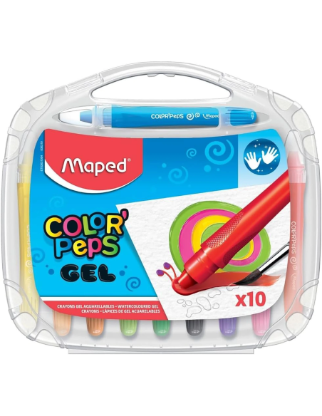 Maped Color'Peps Gel 10 ceras de colores retráctiles