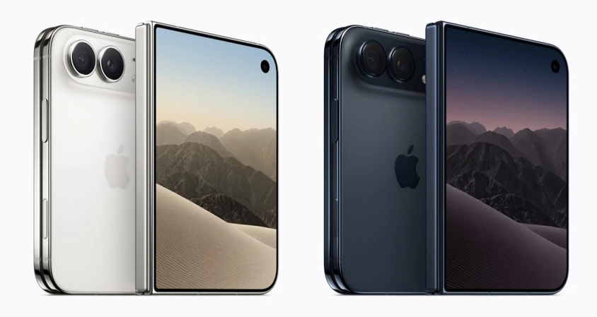 iPhone Duo plegable de Apple abierto y cerrado