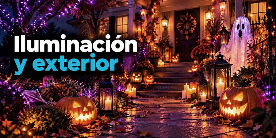 Iluminación y exterior para Halloween